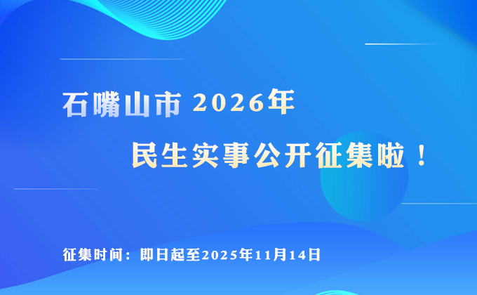 石嘴山市2026年民生實事公開征集